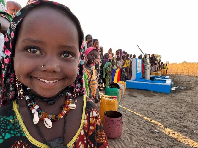 Nous avons ouvert un puits d'eau dans la province de Ngama, Tchad, Afrique