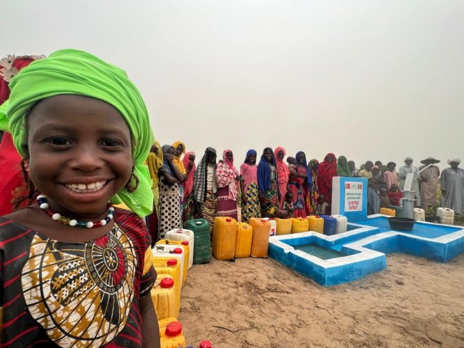 Nous avons ouvert un puits d'eau dans le village Attekan d'Encemine, Tchad, Afrique