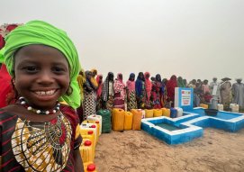 Nous avons ouvert un puits d'eau dans le village Attekan d'Encemine, Tchad, Afrique